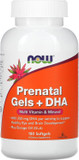 Now Supplements, Prenatal Gels + Dha With 250 Mg Dha Per Serving, Plus Borage Oil (Gla), 180 Softgels