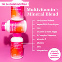 Pink Stork Total Prenatal Vitamins With Dha, Folate, And Iron, 3 Month Supply To Help Support Fetal Development, Pregnancy Must Haves - 180 Capsules