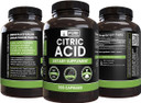 Pure Original Ingredients Citric Acid (365 Capsules) No Magnesium Or Rice Fillers, Always Pure, Lab Verified