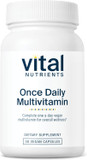Vital Nutrients Once Daily Multivitamin | Vegan Multi For Women & Men | Allergen-Free | 19 Essential Vitamins + Antioxidants For Eye And Heart Health | Gluten, Dairy & Soy-Free | 30 Capsules