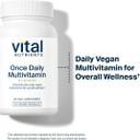 Vital Nutrients Once Daily Multivitamin | Vegan Multi For Women & Men | Allergen-Free | 19 Essential Vitamins + Antioxidants For Eye And Heart Health | Gluten, Dairy & Soy-Free | 30 Capsules