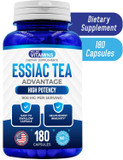 We Like Vitamins Essiac Tea Advantage 180 Capsules 900Mg Essiac Herbal Supplement And Immune Booster With Essiac Capsules