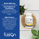 Bariatric Fusion Biotin 5000Mcg Vitamin | Easy To Swallow Capsules Biotin Supplement For Hair Growth | 90 Count | 3 Month Supply