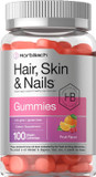 Horbã£Â¤Ach Hair Skin And Nails Gummies | 100 Count | With Biotin | Fruit Flavored Vitamins | Non-Gmo, Gluten Free Supplement