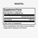 Momentous Inositol Supplement - Myo-Inositol For Mood Balance, Cognitive Function & Rest Quality Support - Vegan, Gmo-Free, Gluten-Free, 60 Servings