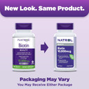 Natrol Beauty Biotin 10,000Mcg Vitamins For Beauty, 100 Tablets, 100 Day Supply