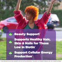 Natrol Beauty Biotin 10,000Mcg Vitamins For Beauty, 100 Tablets, 100 Day Supply