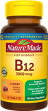 Nature Made Vitamin B12 3000 Mcg, Easy To Take Sublingual B12 For Energy Metabolism Support, 40 Sugar Free Fast Dissolve Tablets, 40 Day Supply