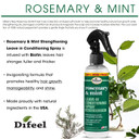 Difeel Rosemary And Mint Strengthening Leave-In Conditioning Spray With Biotin Bonus Size 8 Oz. - Made With Natural Mint & Rosemary Oil For Hair Growth
