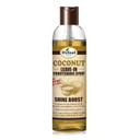 Difeel Shine Boost Leave In Conditioning Treatment - 100% Pure Coconut Oil 6 Oz. With Spray Cap & Dispensing Cap