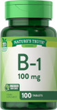 Nature'S Truth Vitamin B1 100Mg (Thiamine) | 100 Count | Vegetarian, Non-Gmo & Gluten Free Supplement