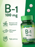 Nature'S Truth Vitamin B1 100Mg (Thiamine) | 100 Count | Vegetarian, Non-Gmo & Gluten Free Supplement