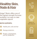 Solgar Biotin 10,000 Mcg, 60 Vegetable Capsules - Energy, Metabolism, Promotes Healthy Skin, Nails & Hair - Super High Potency - Non-Gmo, Vegan, Gluten Free, Dairy Free, Kosher - 60 Servings