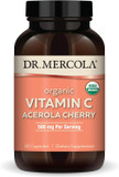 Dr. Mercola Organic Vitamin C Acerola Cherry, 30 Servings (90 Capsules), 500 Mg Per Serving, Dietary Supplement, Supports Healthy Immune Function, Non-Gmo, Certified Usda Organic