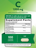 Vitamin C Bioflavonoids & Rose Hips | 1000Mg | 100 Caplets | Vegetarian, Non-Gmo, Gluten Free | By Nature'S Truth