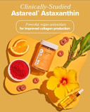 Retro Gummy Glowing Skin Vitamins For Collagen Production - Astaxanthin, Vitamin E, Bamboo Extract, Hibiscus, & Vitamin C - Vegan Skin Vitamin Gummies For Smooth Skin & Hydration, 50 Count (Pack Of 1)