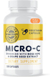 Vimergy Micro-Cã¢Â® Capsules, 180 Servings à500Mg All-Natural Buffered Vitamin C With Rose Hips, Rutin, Grape Seed & Acerola Fruit Extract àAntioxidant - Supports A Healthy Immune System & Skin Health Vimergy Micro-Cã¢Â® Capsules, 180 Servings à500Mg All-Natural Buffered Vitamin C With Rose Hips, Rutin, Grape Seed & Acerola Fruit Extract àAntioxidant - Supports A Healthy Immune System & Skin Health