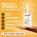 Genexa Infants Vitamin D Liquid Drops For Newborn, Baby & Toddler | Supports Growth & Bone Development | Delicious Organic Vanilla Flavor | Certified Organic, Gluten Free, & Non-Gmo | 90 Servings