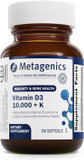 Metagenics Vitamin D3 + K - For Immune Support, Bone Health & Heart Health* - Vitamin D With Mk-7 (Vitamin K2) - Non-Gmo - Gluten-Free - 60 Softgels - 5,000 Iu