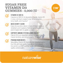 Naturewise Vitamin D3 5000 Iu Gummies - Sugar-Free Mixed Berry Flavor - Vitamin D Gummies For Adults, Supports Immunity, Muscle & Bone Strength - Gelatin-Free, Non-Gmo- 60 Gummies[1-Month Supply]