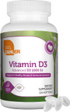 Zahler - Advanced Vitamin D3 1000 Iu Softgels (120 Count) Kosher Vegetarian Friendly Vitamin D For Immune Support, Bone, Teeth & Muscle Health - Easy Swallow Vit D 3