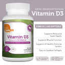 Zahler - Advanced Vitamin D3 2000 Iu Softgels (120 Count) Kosher Vegetarian Friendly Vitamin D For Immune Support, Bone, Teeth & Muscle Health - Daily D3 Vitamin Supplement For Adults - Easy Swallow V