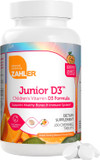 Zahler Junior D3 Vitamins 1000 Iu - Chewable Vitamin D3 For Kids - Vitamin D For Kids To Support Bone, Teeth & Immune Health - Kosher Kids Vitamin D3 Orange Flavor - D3 Vitamins For Kids 250 Count
