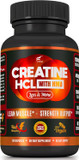Creatine Hcl Capsules With Hmb - Workout Supplement For Men & Women, Muscle Builder, Endurance, Strength, Superior To Monohydrate: Instantized For Max Absorption, No Load, No Bloat, 180 Vegan Capsules