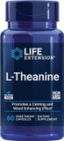 Life Extension L-Theanine, 100 Mg, 60 Vegetarian Capsules  Supports A Calming & Mood Enhancing Effect, Amino Acid Derived From Tea - Gluten-Free, Non-Gmo