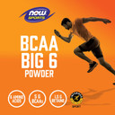 Now Foods Sports Nutrition, Bcaa (Branched Chain Amino Acids) Big 6, Grape Flavor, 600 Grams