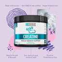 Zhou Nutrition Creatine Monohydrate Powder, Pure Unflavored Creatine Powder, Workout Recovery, Physical Performance Support, Vegan, Non-Gmo, Gluten Free, Made Without Soy, 45 Servings