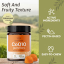 Herbamama Coq10 Gummies For Adults - 200 Mg Coq10 For Antioxidant Support - Vegan, Gelatin-Free, Non-Gmo - 60 Banana-Flavored Coenzyme Q10 Chews