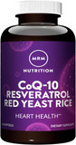 Mrm Nutrition Coq-10 Resveratrol Red Yeast Rice | Heart Health | Powerful Antioxidants | Healthy Aging | Gluten-Free | 30 Servings