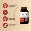 Coq10 (Ubiquinone) 300Mg With Omega 3 Fatty Acids, 240 Capsules | Stable High Absorption Form  Antioxidant Support For Heart & Energy Health  Extra Strength Coenzyme Q10 Supplement