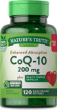 Nature'S Truth Coq10 200Mg | 120 Softgels | High Absorption | Non-Gmo & Gluten Free Coenzyme Supplement | With Black Pepper Extract