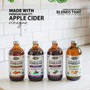 Flora - Apple Cider Vinegar - Ginger & Lemon Flavor, Wellness Tonic, Non Gmo Dietary Supplement, Contains Five 100Ml Shots, 17-Fl. Oz. Glass Bottle