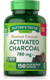 Nature'S Truth Activated Charcoal Capsules 780Mg | 150 Pills | Value Size | Non-Gmo, Gluten Free Pills