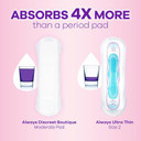 Always Discreet Incontinence Pads For Bladder Leaks Sensitive Skin Pads Moderate Absorbency, 57 Count (Packaging May Vary)