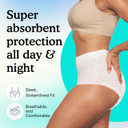 Because Adult Incontinence Underwear For Sensitive Skin - Women - Premium Overnight Disposable Briefs, Anti Odor - White, X-Large - Absorbs 6 Cups - 48 Count (4 Packs Of 12)