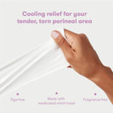 Frida Mom Witch Hazel Perineal Cooling Pad Liners For Postpartum Care, Hospital Bag Essentials For Pain Relief After Birth, Full-Length Medicated Cooling Pad Liners (24Ct)
