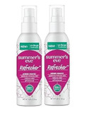 Summer'S Eve Refresher Mist, Feminine Spray Reduces Odor, Amber Nights, Body Spray For Women, 1.89 Oz Bottle (Pack Of 2) (1.89 Ounce (2 Pack))