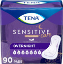 Tena Incontinence Pads, Bladder Control & Postpartum For Women, Overnight Absorbency, Extra Coverage, Sensitive Care - 90 Count
