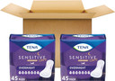 Tena Incontinence Pads, Bladder Control & Postpartum For Women, Overnight Absorbency, Extra Coverage, Sensitive Care - 90 Count