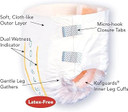 Tranquility Slimline Original Adult Disposable Brief, Adult X-Small, Incontinence Care With A Slimmer Fit, Peach Mat Core & Kufguard Technology For Max Comfort, Latex-Free, 10.9Oz Capacity, 100Ct Case