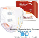 Tranquility Slimline Original Adult Disposable Brief, Adult X-Small, Incontinence Care With A Slimmer Fit, Peach Mat Core & Kufguard Technology For Max Comfort, Latex-Free, 10.9Oz Capacity, 100Ct Case