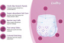 Livdry L Adult Diapers For Women, Ultimate Absorbency Incontinence Underwear, All Day Or Overnight Protection, Large (60 Count)