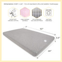 Burts Bees Baby Solid Fitted Crib Sheet Organic Cotton Beesnug - Blossom Pink, Fits Unisex Standard Bed And Toddler Mattress, Infant Essentials, 52 X 28 Inch 1-Pack