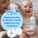 Dr. Brown'S Happypaci 100% Silicone Baby Pacifier, Contoured One-Piece Design, Black, Cool Gray, White, 0-6M, Bpa-Free, 3 Pack