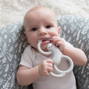 Dr. Brown'S Flexees Gray Sloth, Soft 100% Silicone Baby Teether, Bpa Free, 3M+