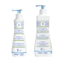 Mustela Baby Bath Time Gift Set - Baby Skin Care Essentials With Natural Avocado - Contains Hydra Bebe Body Lotion 10.14 Fl. Oz. & Gentle Cleansing Gel 16.9 Fl. Oz. - 2 Items Set